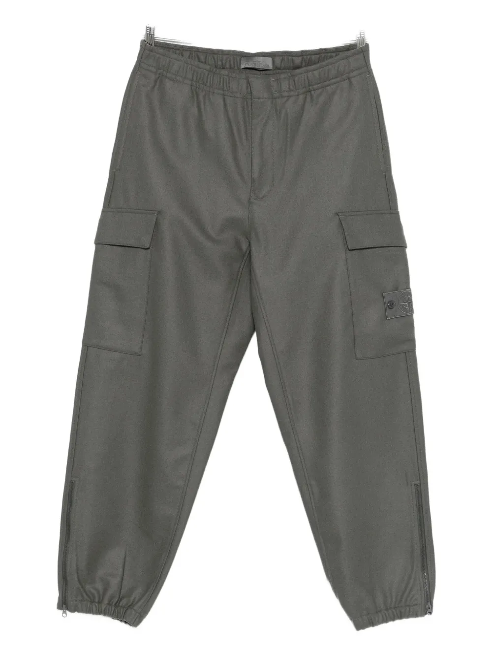 Stone Island logo-badge cargo pants | Grey | Image 1