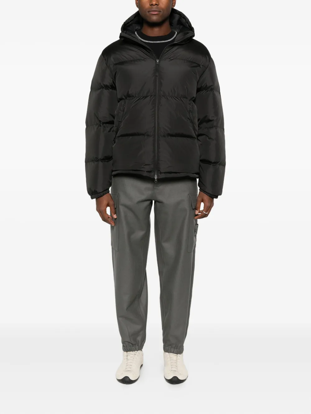 Stone Island logo-badge cargo pants | Tapered Pants | Image 2
