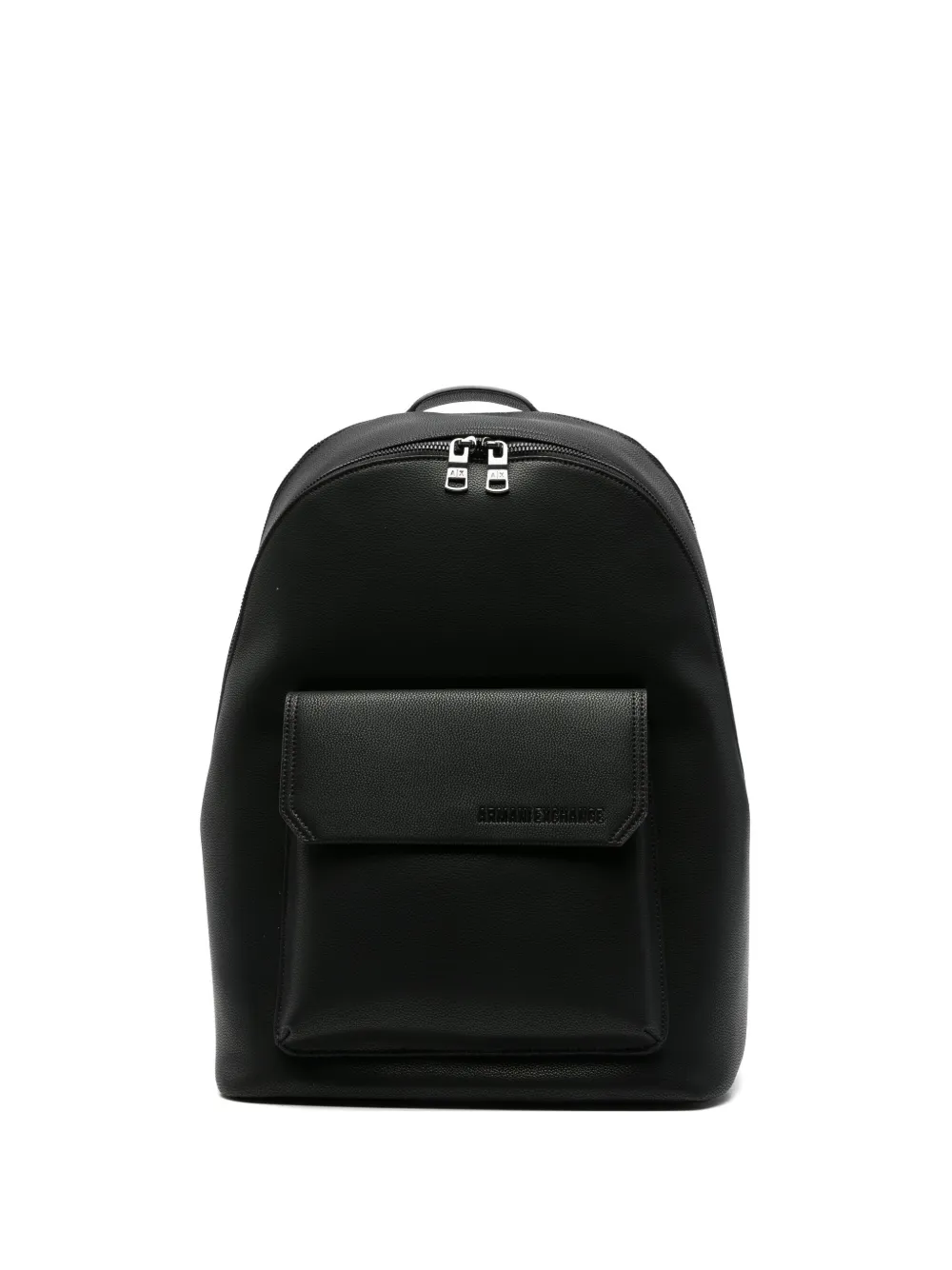 Armani Exchange mochila de piel con cierre | negro | Image 1