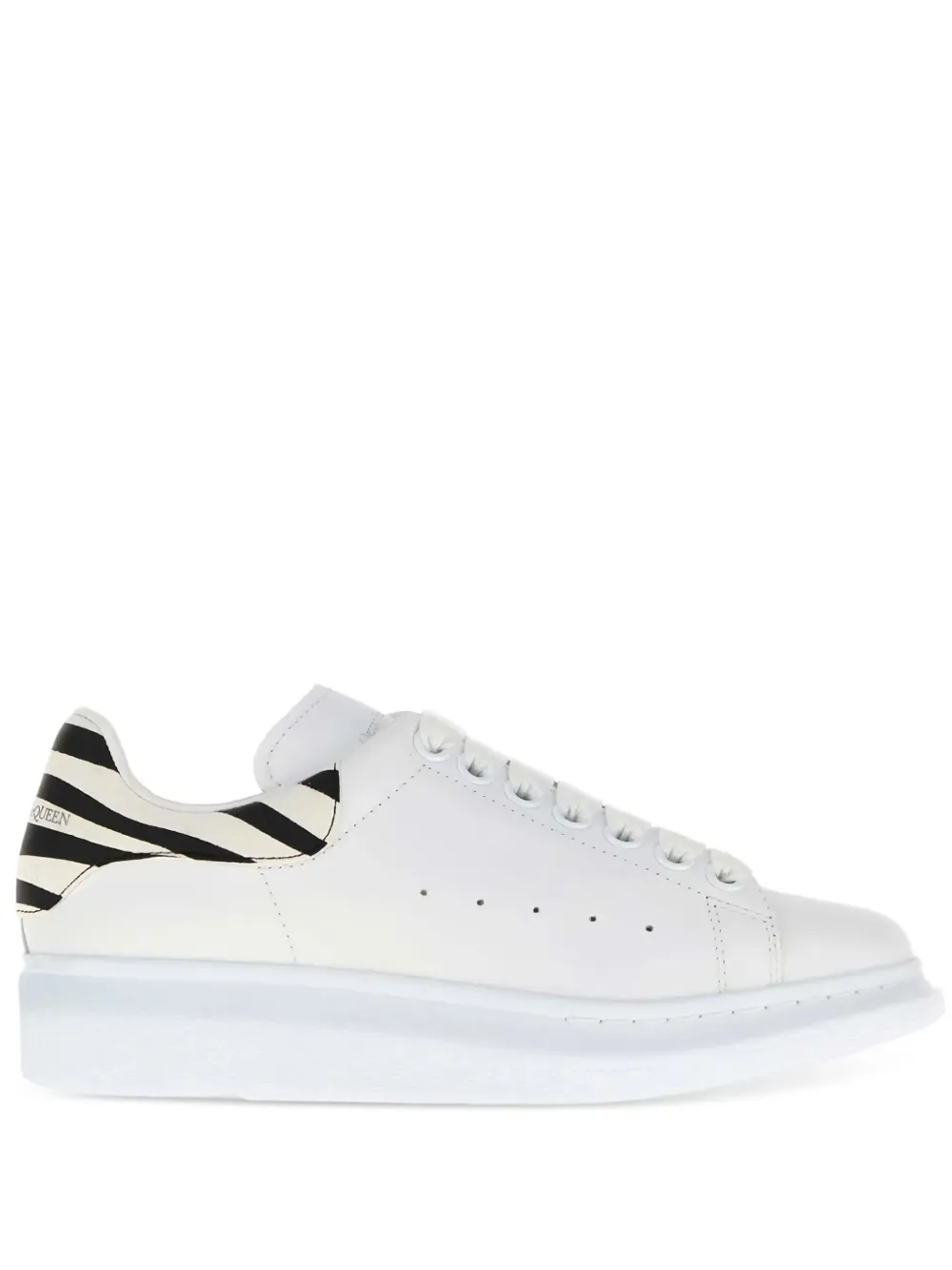 Alexander Mcqueen Oversized Leather Sneakers In White
