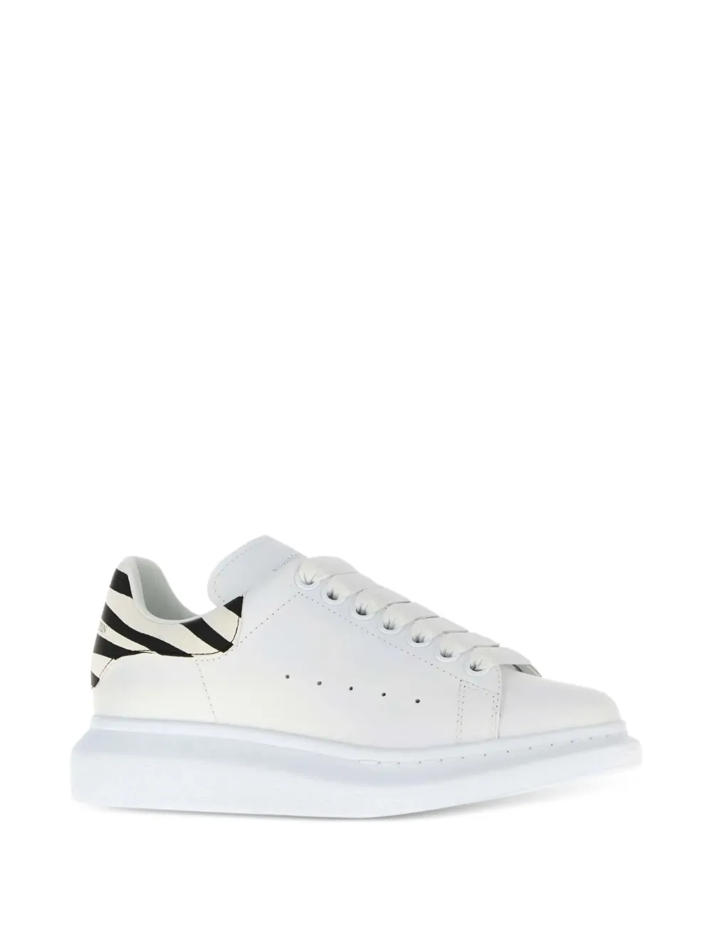 Alexander Mcqueen Oversized Leather Sneakers In White