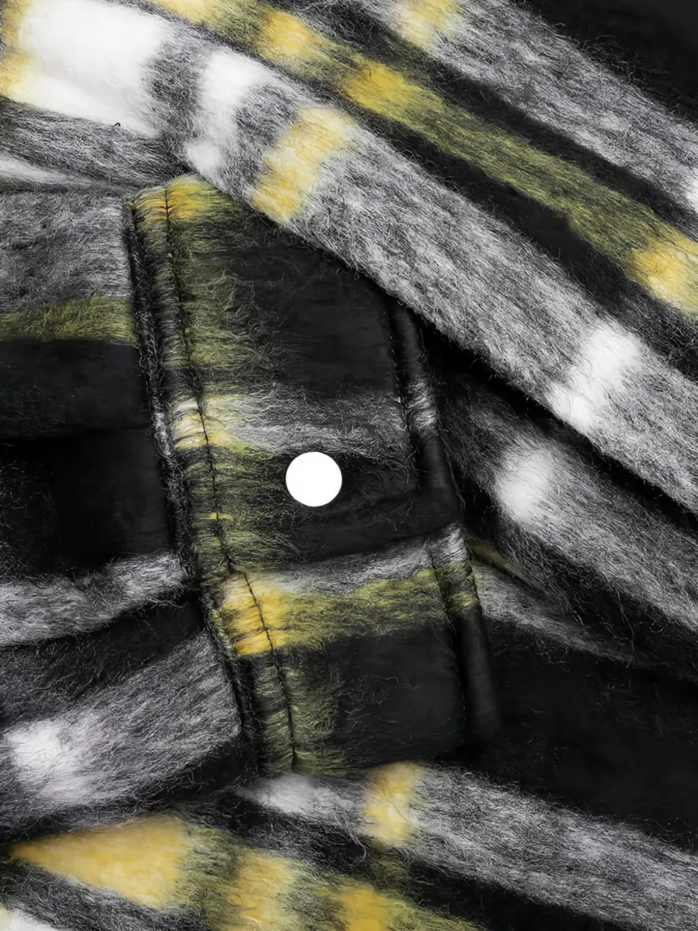 Represent Textured Plaid Shirt In Black