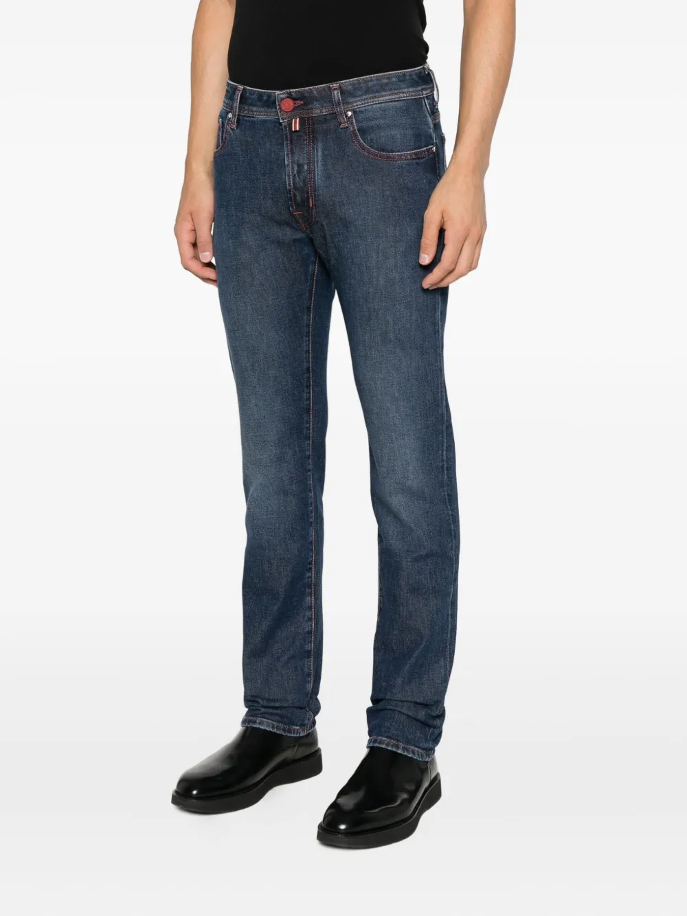 Jacob Cohën Jeans met stiksel Blauw
