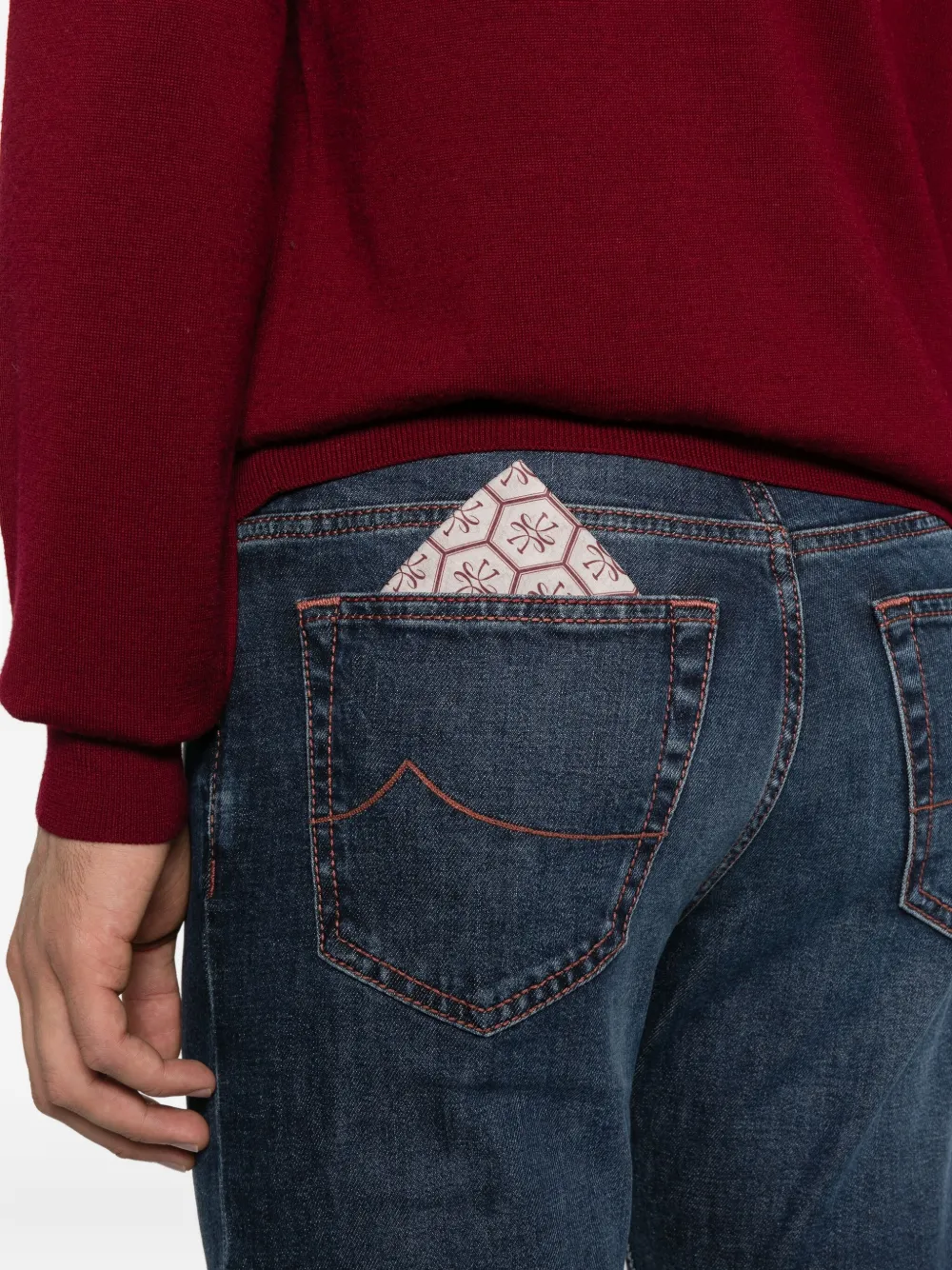 Jacob Cohën Jeans met stiksel Blauw