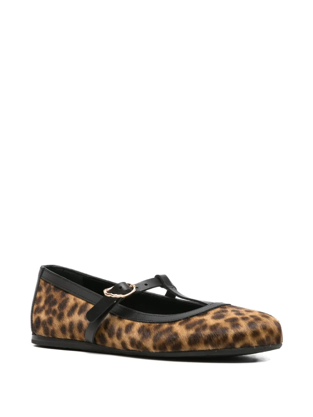 Ancient Greek Sandals Aerati leopard-print ballet flats - Bruin