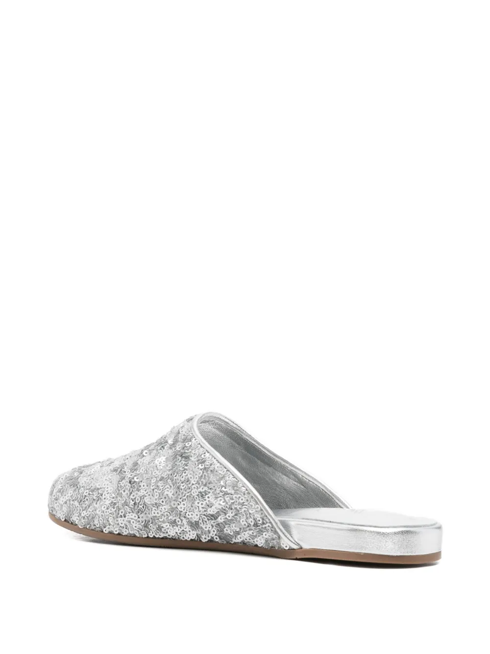 Ancient Greek Sandals The Slipper sequined mules Zilver