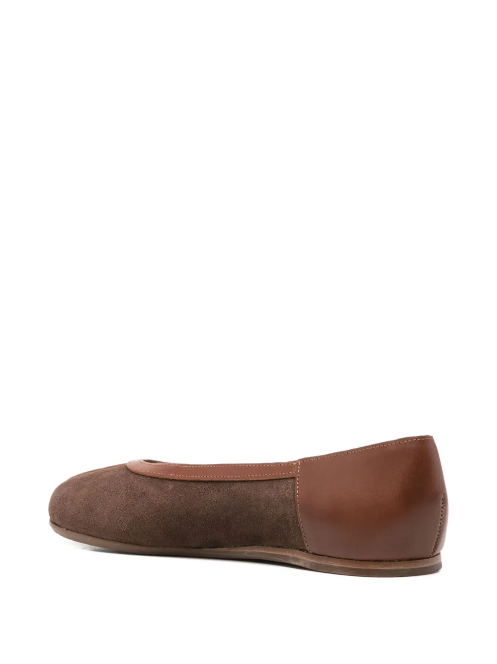 Ancient Greek Sandals Aeropi panelled ballet flats Bruin