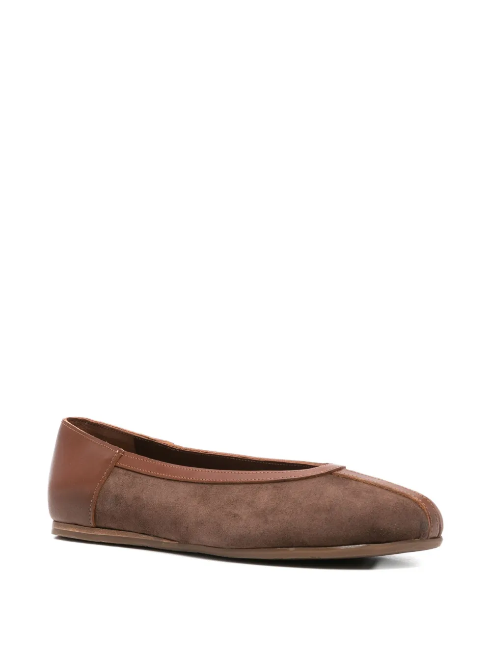 Ancient Greek Sandals Aeropi panelled ballet flats Bruin