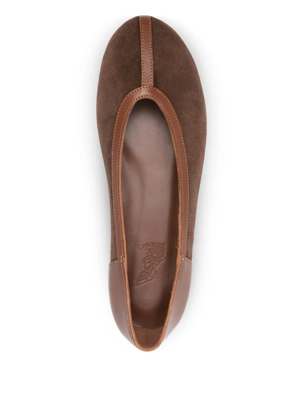 Ancient Greek Sandals Aeropi panelled ballet flats Bruin