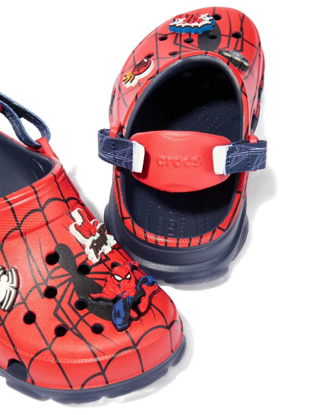 Crocs X Marvel Spider-man Clog Sandals In Red