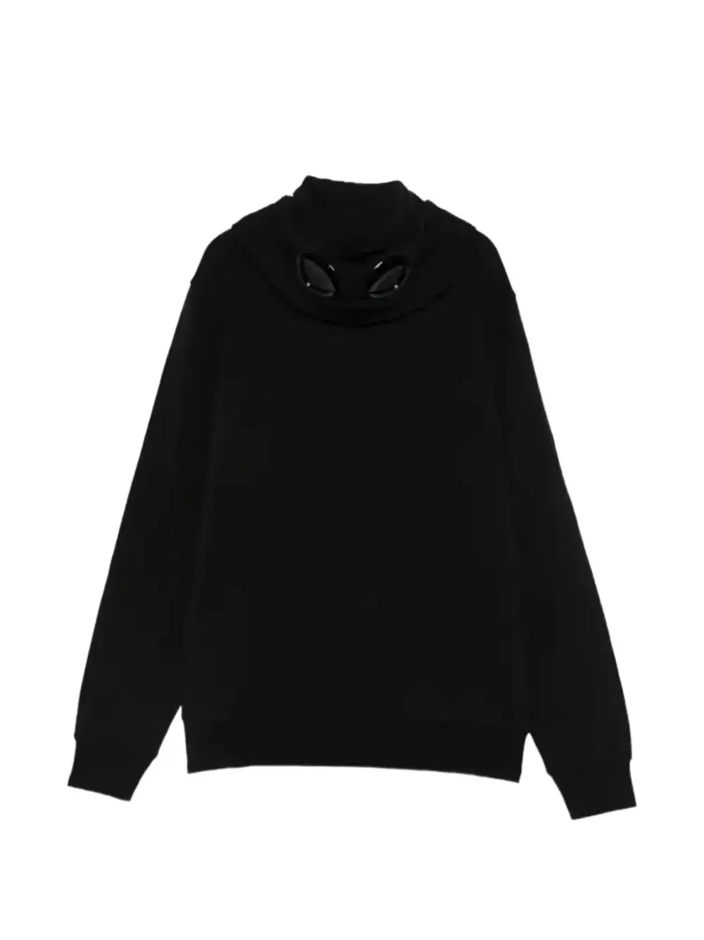 C.P. Company Kids Hoodie met rits Zwart