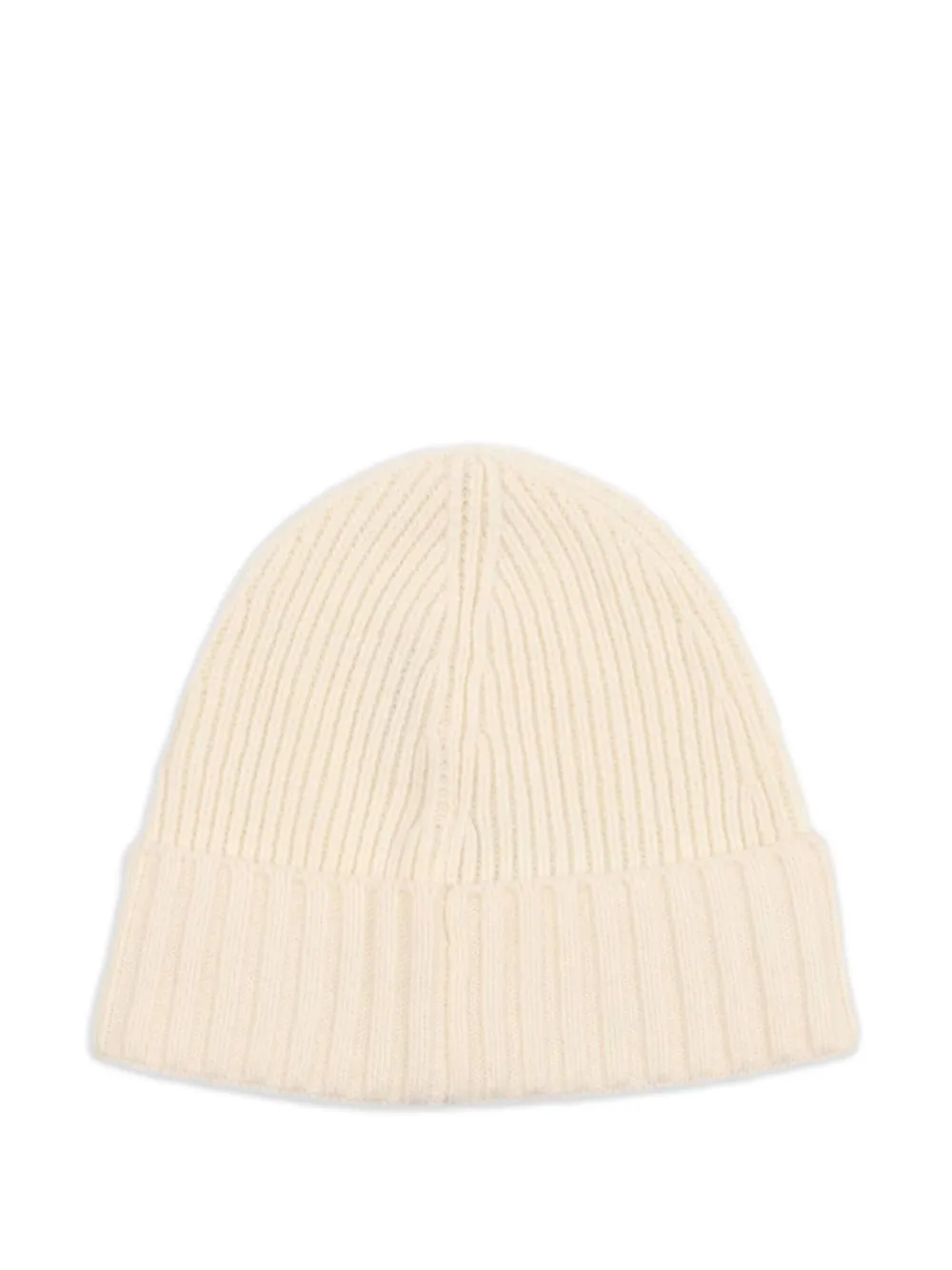 Stone Island Junior ribbed logo-patch beanie | Boys knitted hats | Image 2
