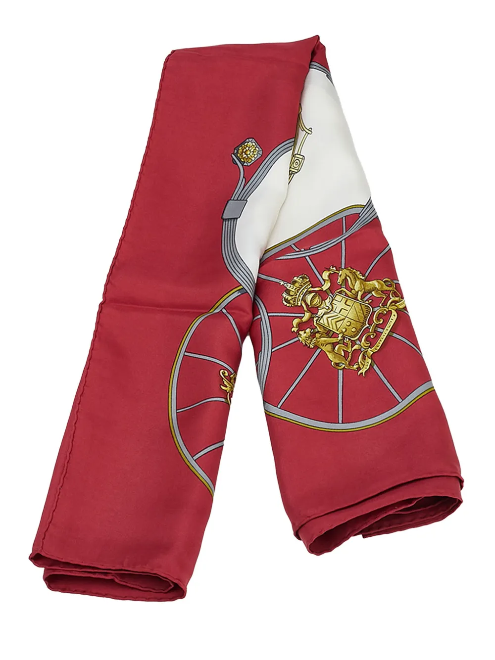 Hermès Pre-Owned 1986-1998 Springs Silk Scarf scarves - ホワイト Hermès Pre-Owned 1986-1998 Springs Silk Scarf scarves - ホワイト