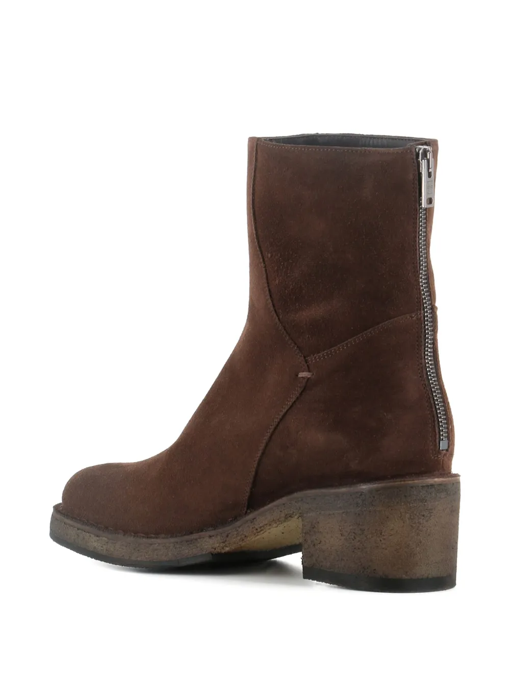 Pantanetti 60mm Suede Ankle Boots In Brown