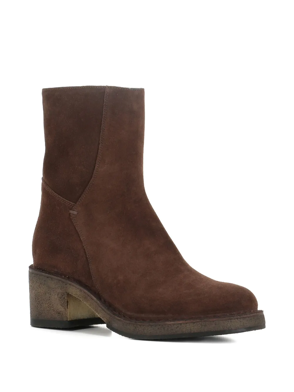 Pantanetti 60mm Suede Ankle Boots In Brown