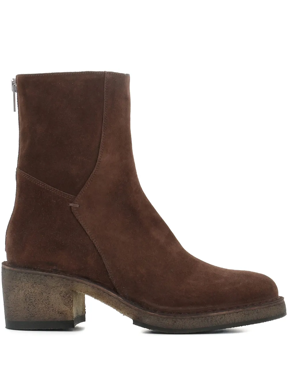 Pantanetti 60mm Suede Ankle Boots In Brown