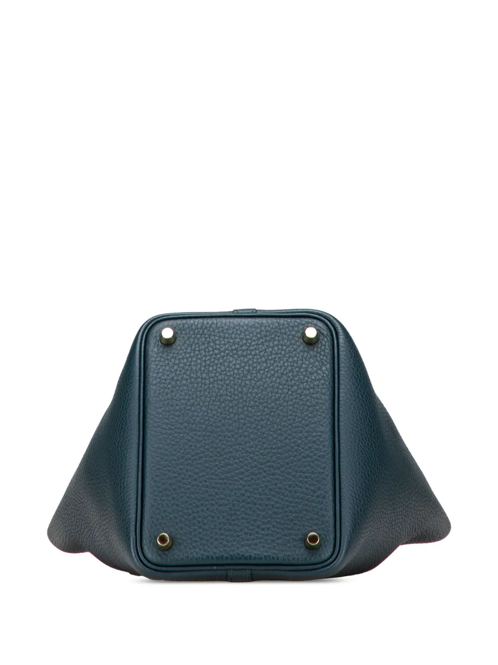 Pre-owned Hermes 2021 Clemence Picotin Lock 18 Handbag In Green