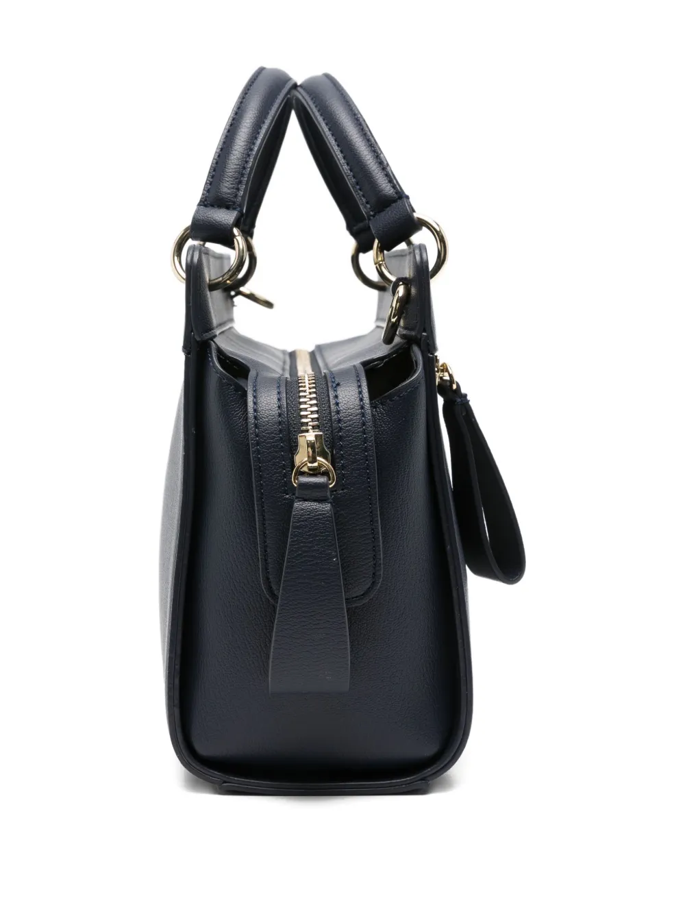 Armani Exchange Leren boekentas met ritssluiting Blauw