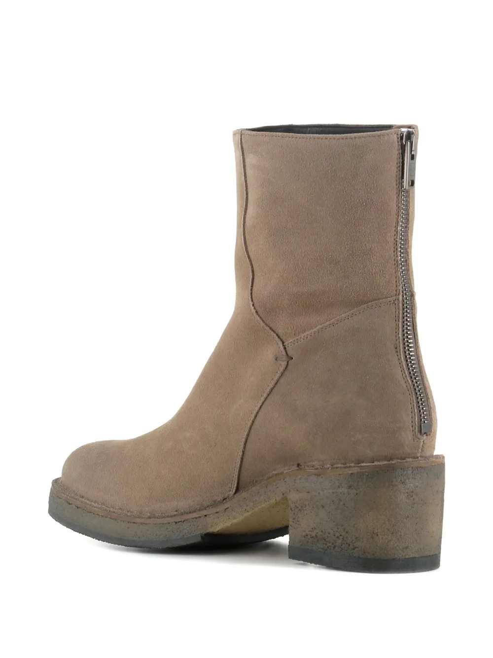 Pantanetti 60mm Suede Ankle Boots In Neutral