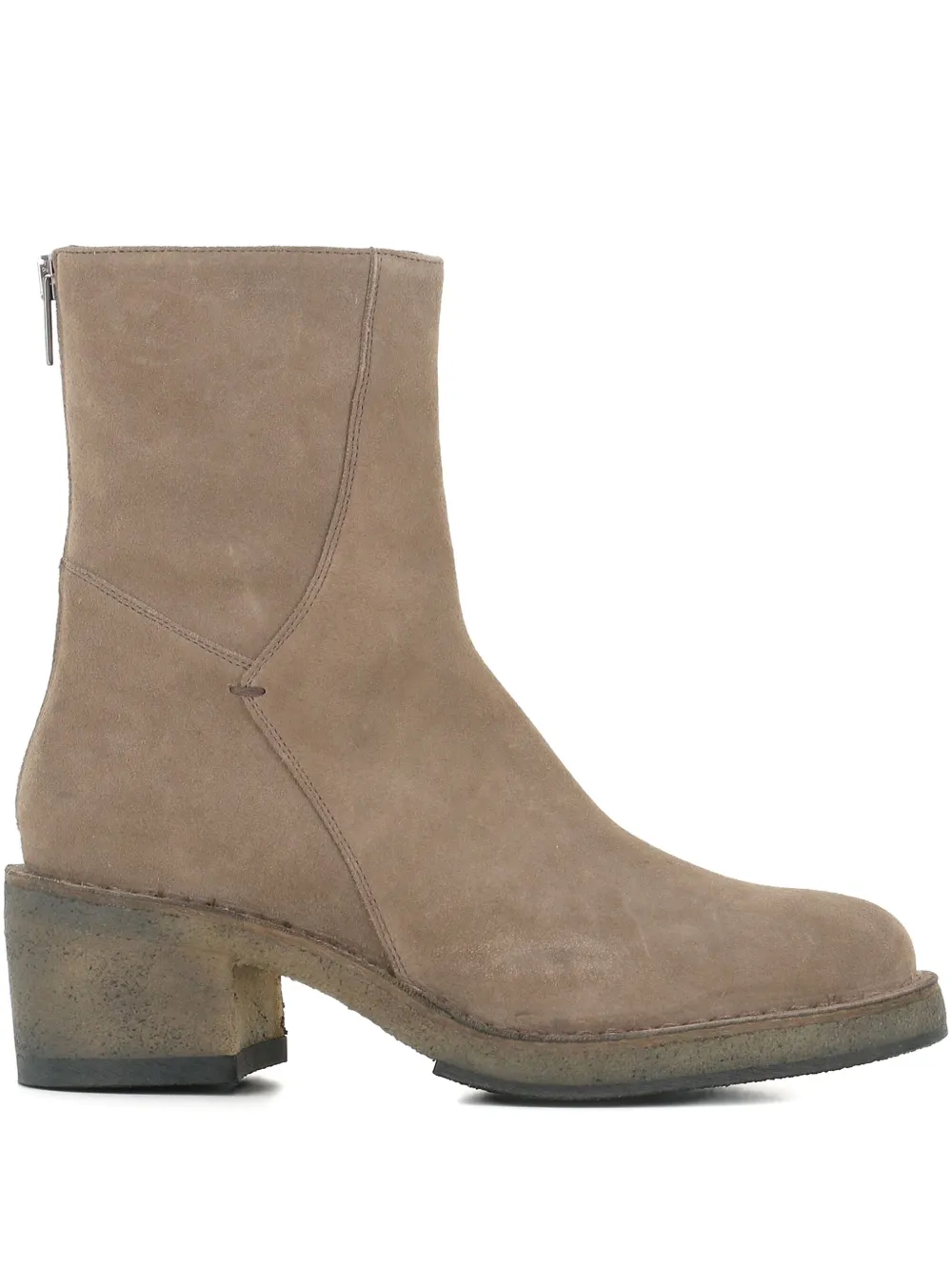 Pantanetti 60mm Suede Ankle Boots In Neutral