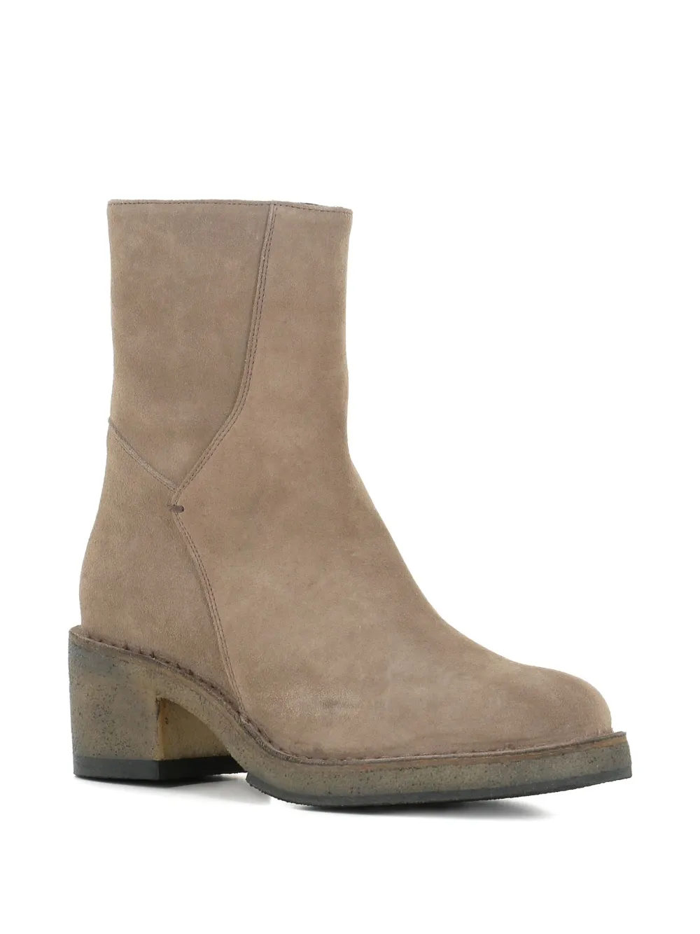 Pantanetti 60mm Suede Ankle Boots In Neutral