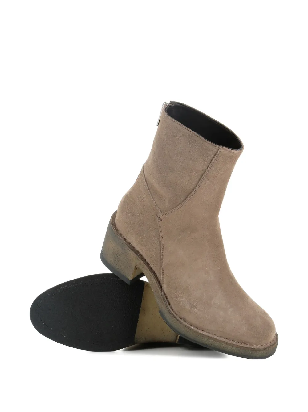 Pantanetti 60mm Suede Ankle Boots In Neutral