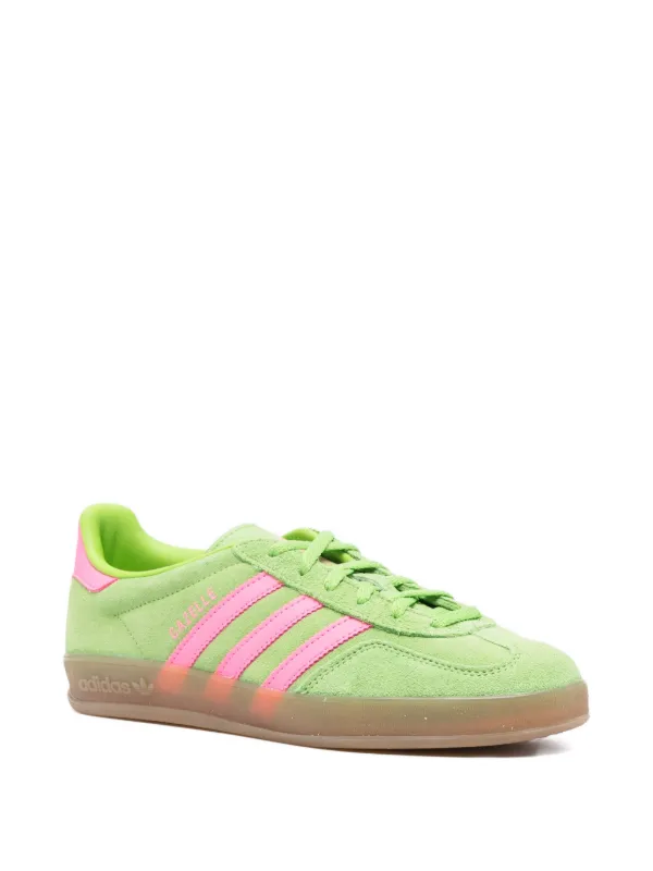 adidas gazelle silver green womens adidas Gazelle ADV Shoes - Unisex - Green / Cloud White / Gold