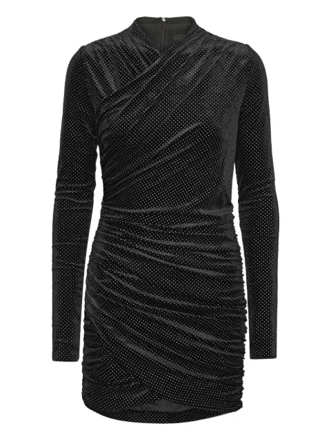 ROTATE BIRGER CHRISTENSEN long-sleeve velvet mini dress