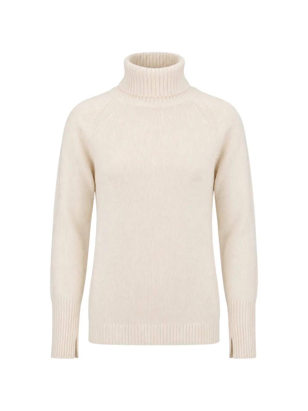 THE (Alphabet) roll-neck cashmere sweater - Nude