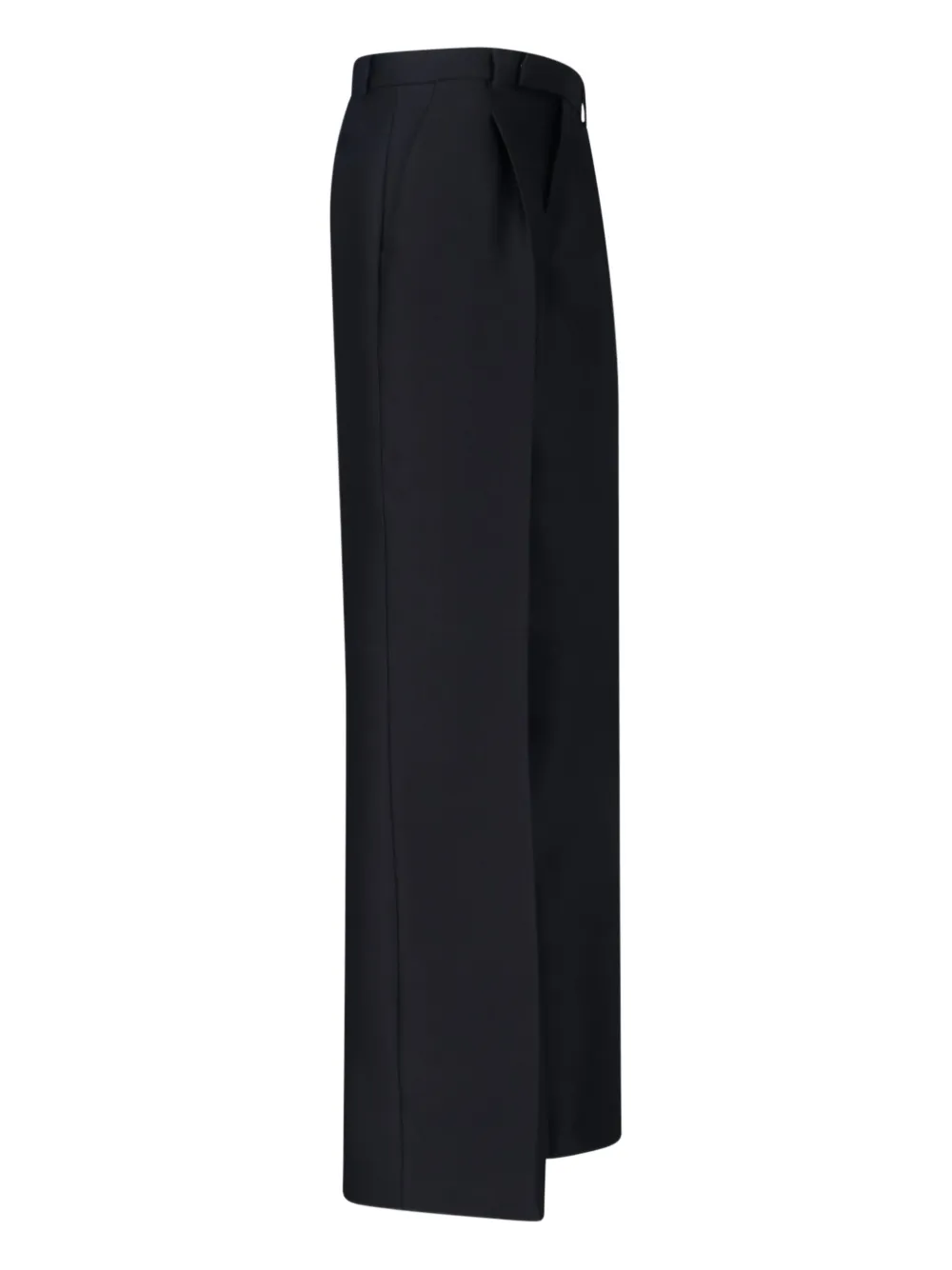 Gucci Wool And Silk Pants In Black