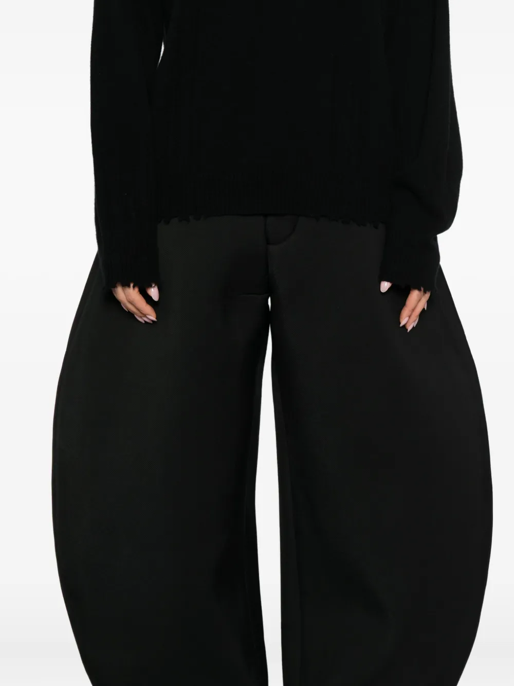 Uma Wang Pollock Trousers In Black