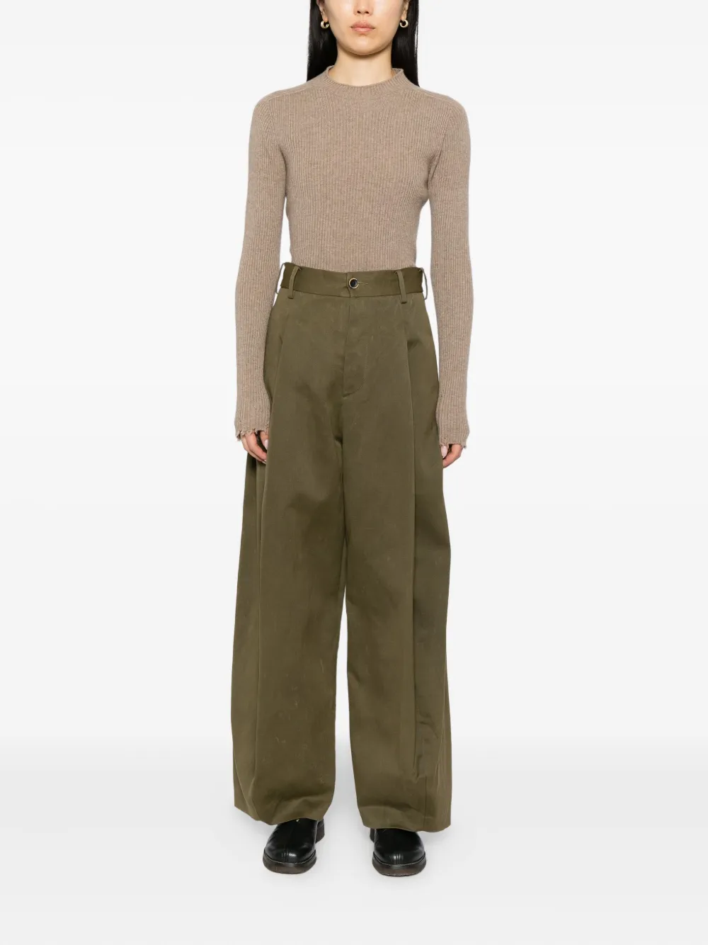 Uma Wang Paw broek - Groen