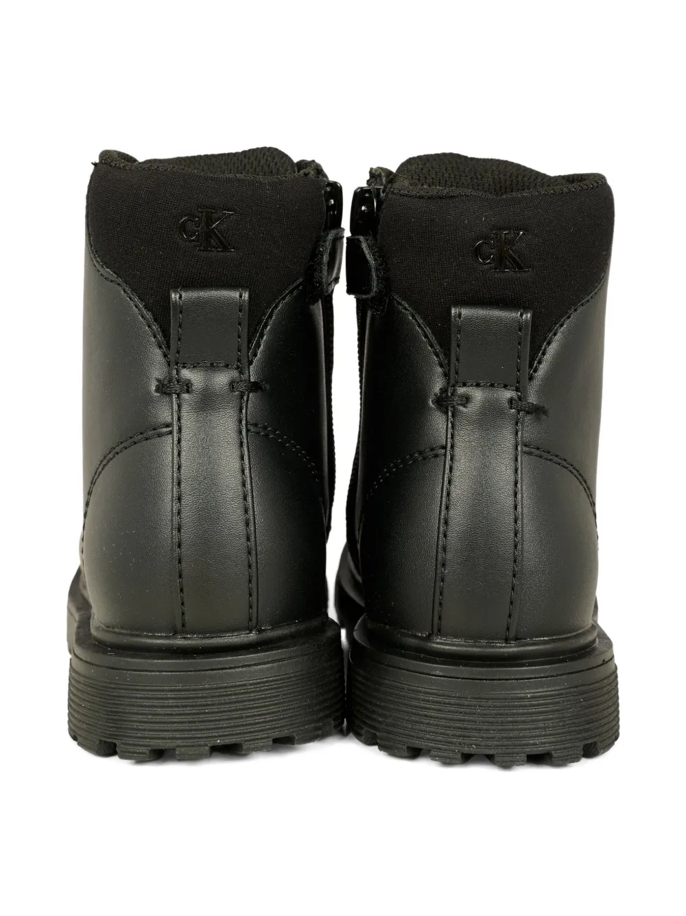 Calvin Klein Lace-up Boots In Black