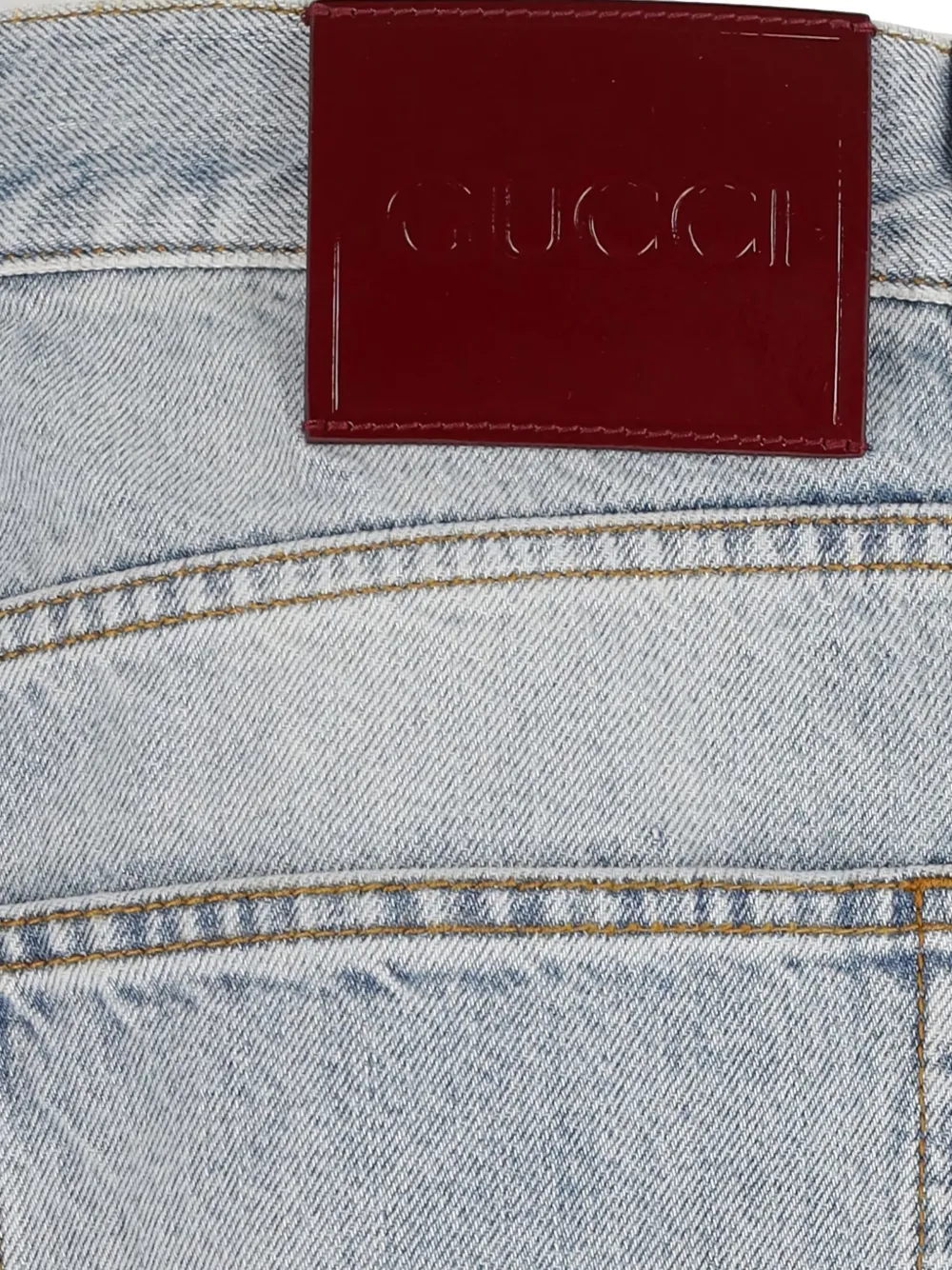 Gucci Jeans met patchwork Blauw