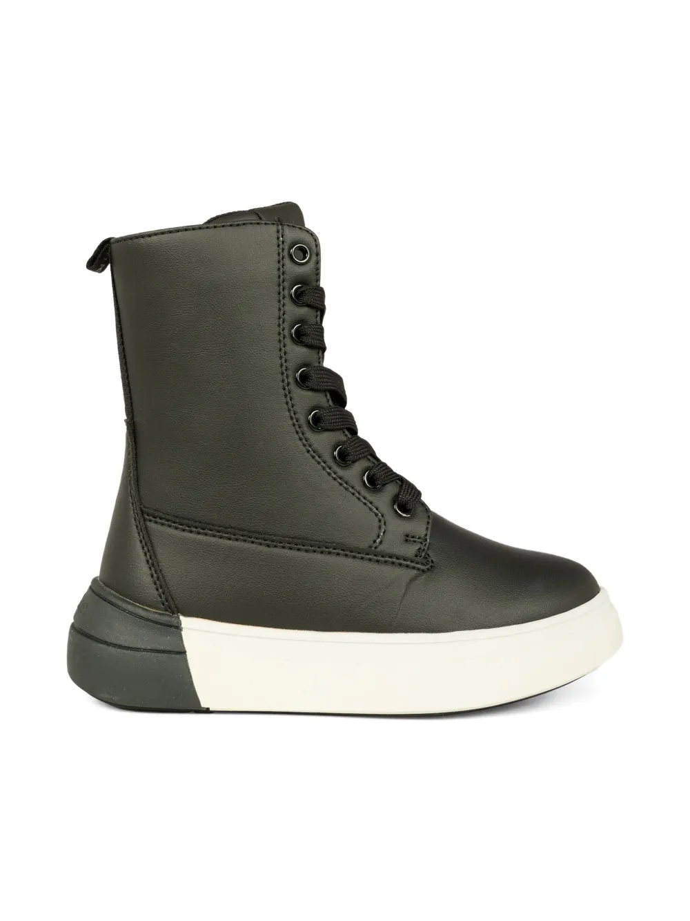 Calvin Klein Kids lace-up zip boots Zwart