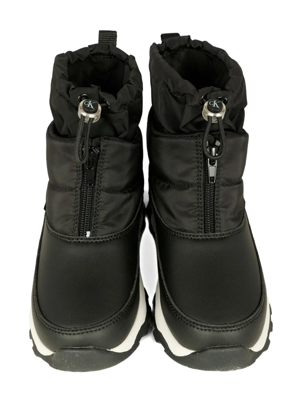Calvin Klein Kids logo-debossed boots Zwart