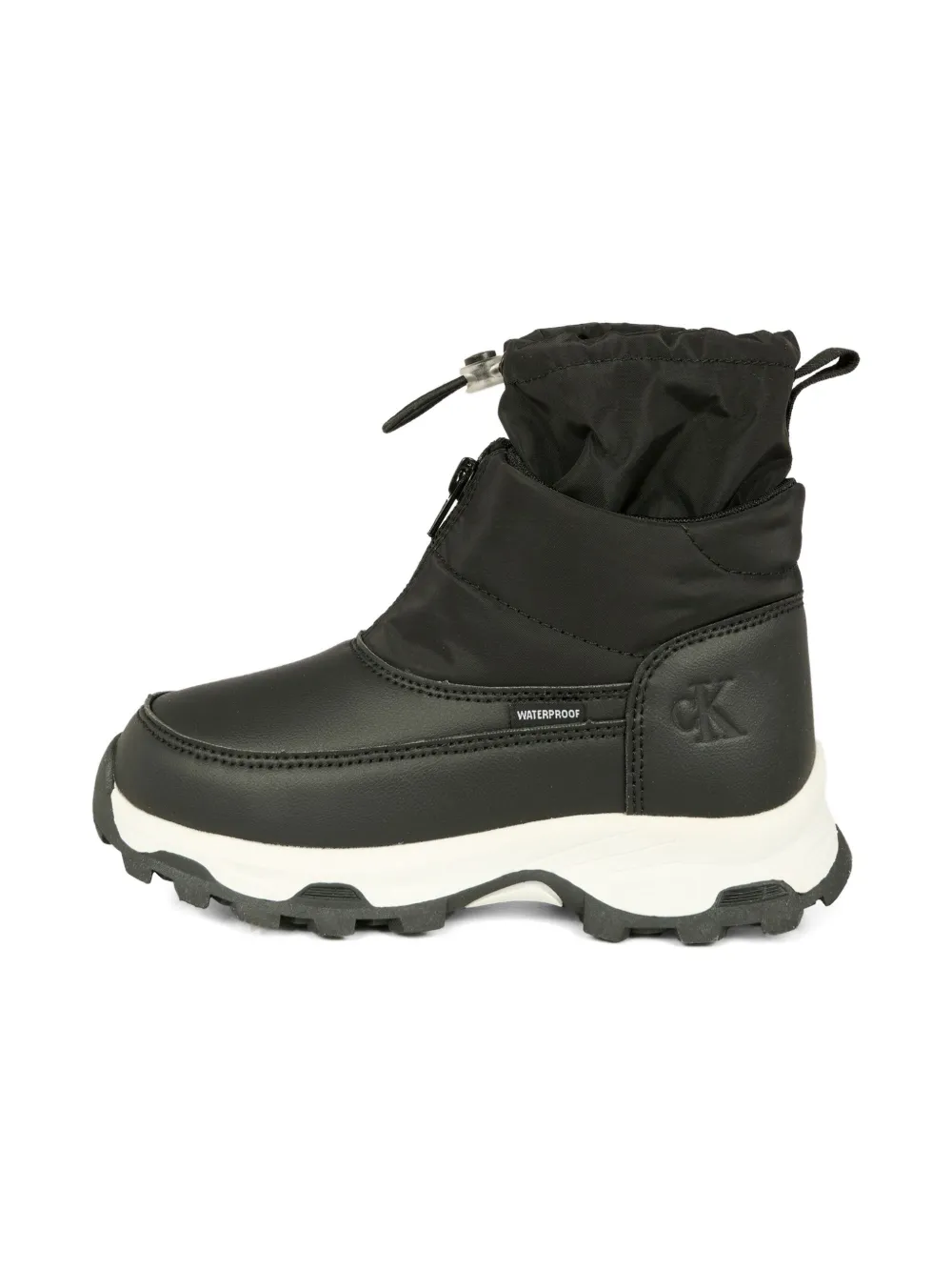 Calvin Klein Kids logo-debossed boots Zwart