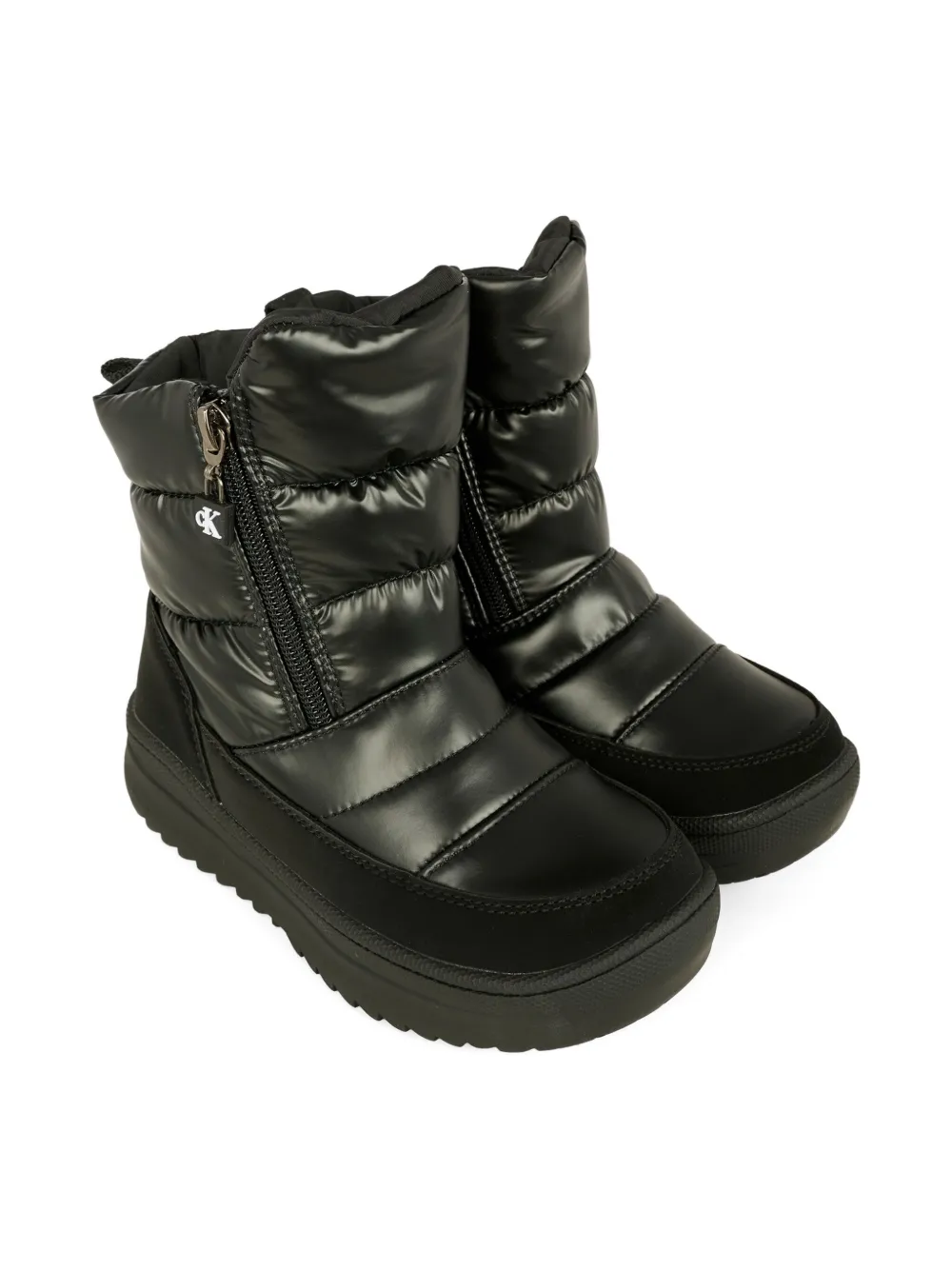 Calvin Klein Kids Quilted zip snow boots - ブラック Calvin Klein Kids Quilted zip snow boots - ブラック