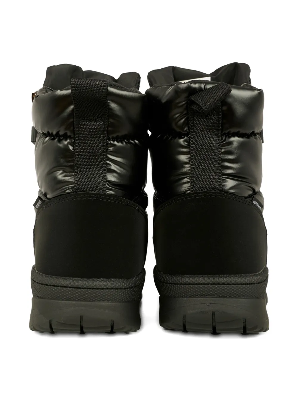 Calvin Klein Quilted Zip Snow Boots In Black