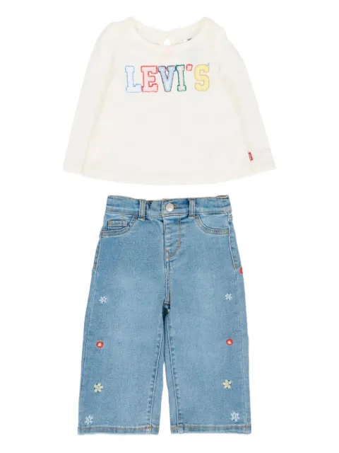 Levi's Kids logo-motif trousers set (set of two)