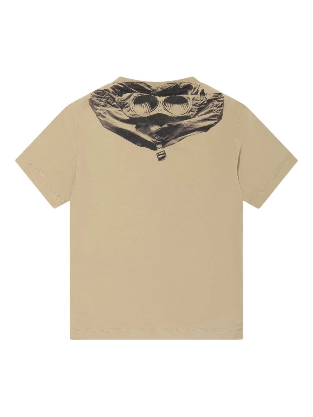 C.p. Company Logo-print Cotton T-shirt In Brown