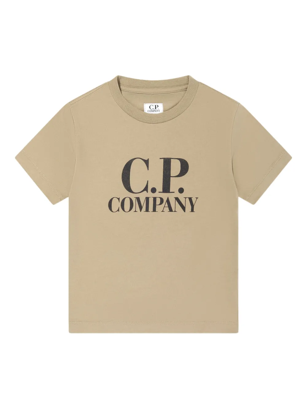 C.p. Company Logo-print Cotton T-shirt In Brown