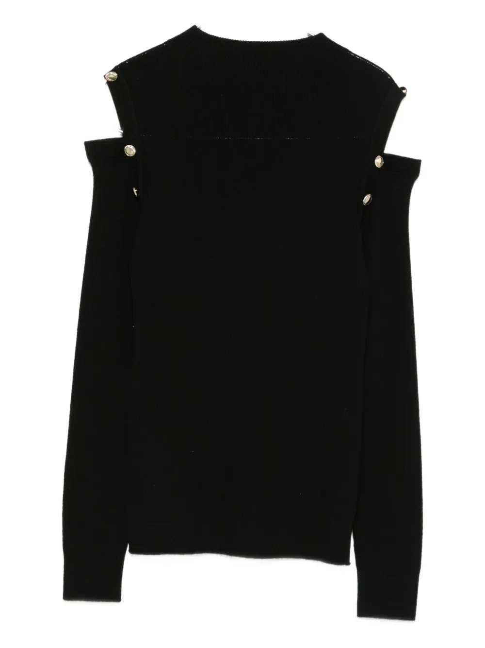 D.Exterior Off-shoulder blouse - Zwart