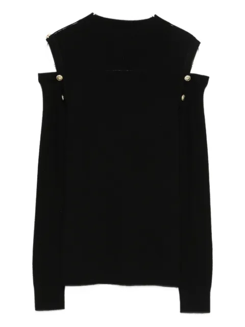 D.Exterior blusa con hombros descubiertos