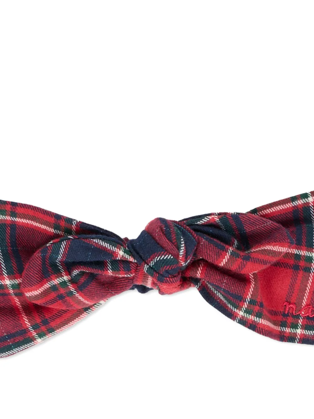 Nanán Tartan Bow Headband In Multi