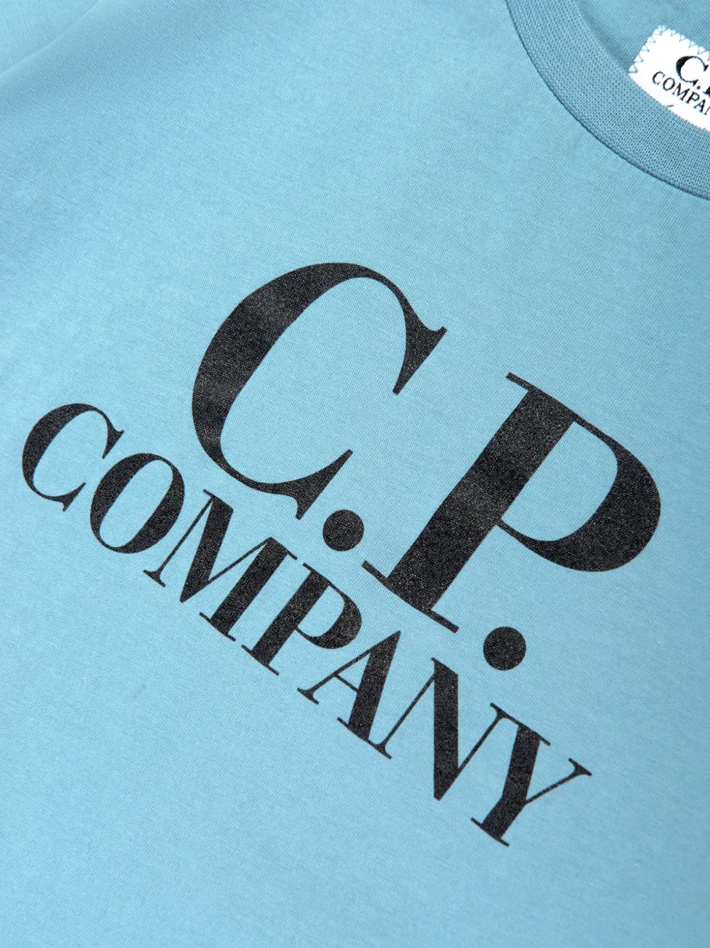 C.P. Company Kids T-shirt met logoprint Blauw