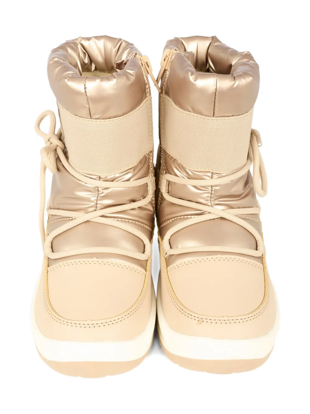 Tommy Hilfiger Junior Logo-motif Snow Boots In Neutral