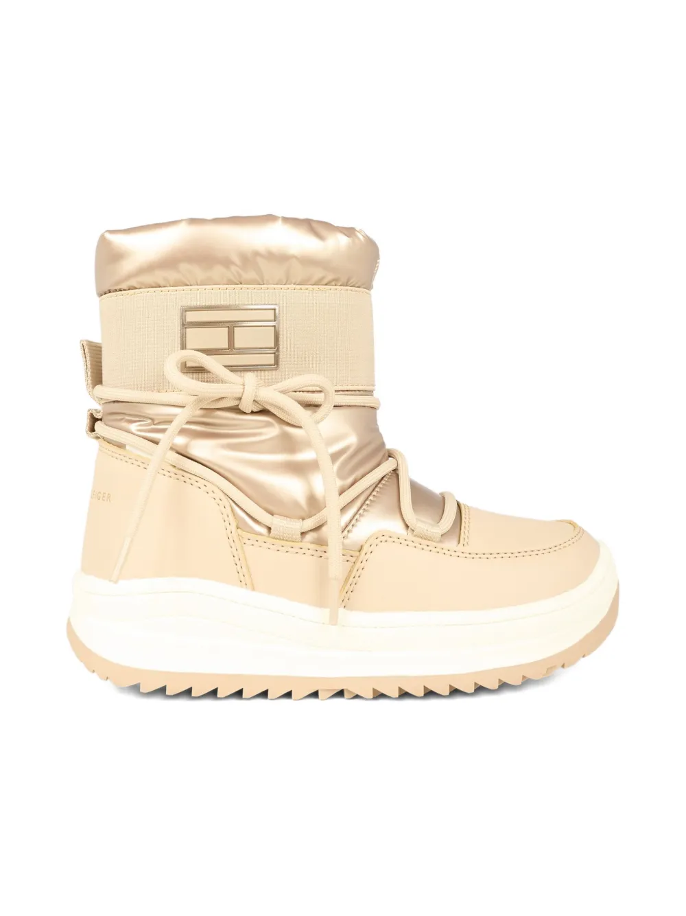 Tommy Hilfiger Junior Logo-motif Snow Boots In Neutral