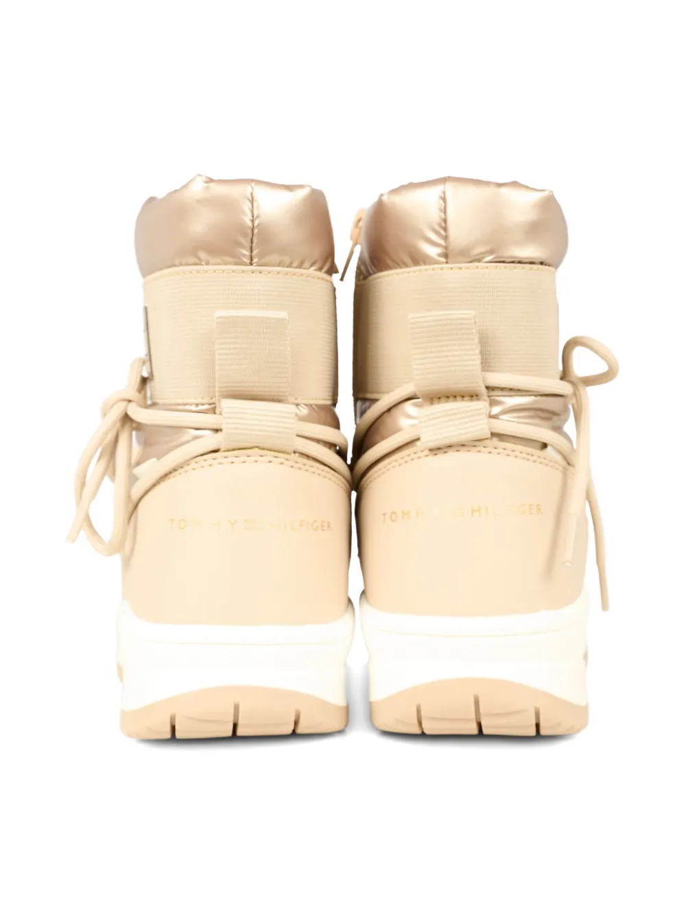 Tommy Hilfiger Junior Logo-motif Snow Boots In Neutral