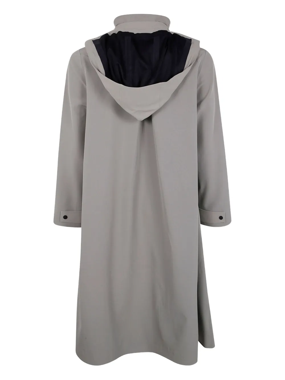 Rains Suva Vision Softshell A-line Hooded Raincoat In Gray
